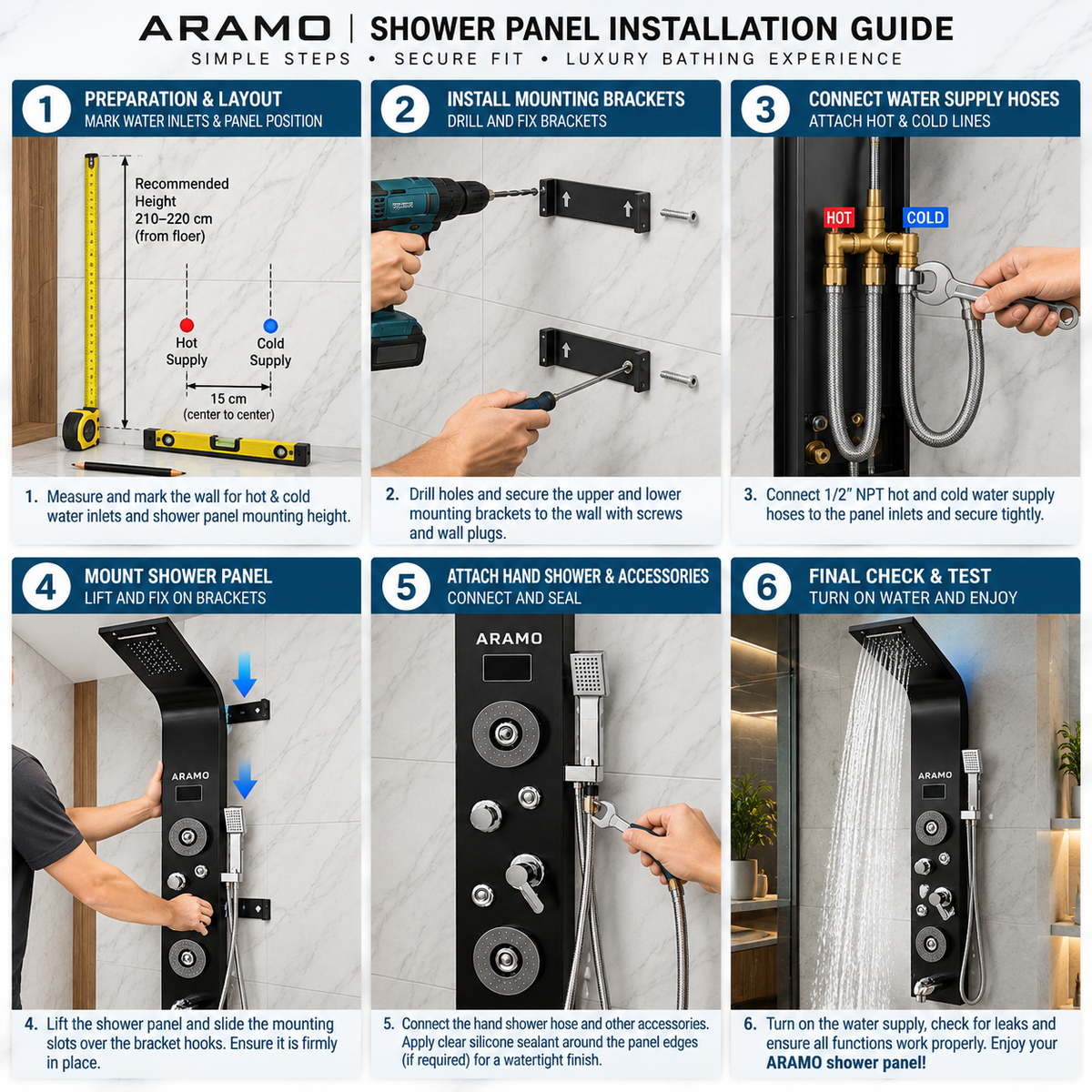 Shower Panel - Flow