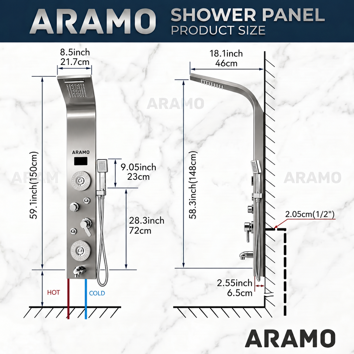 Shower Panel - Flow