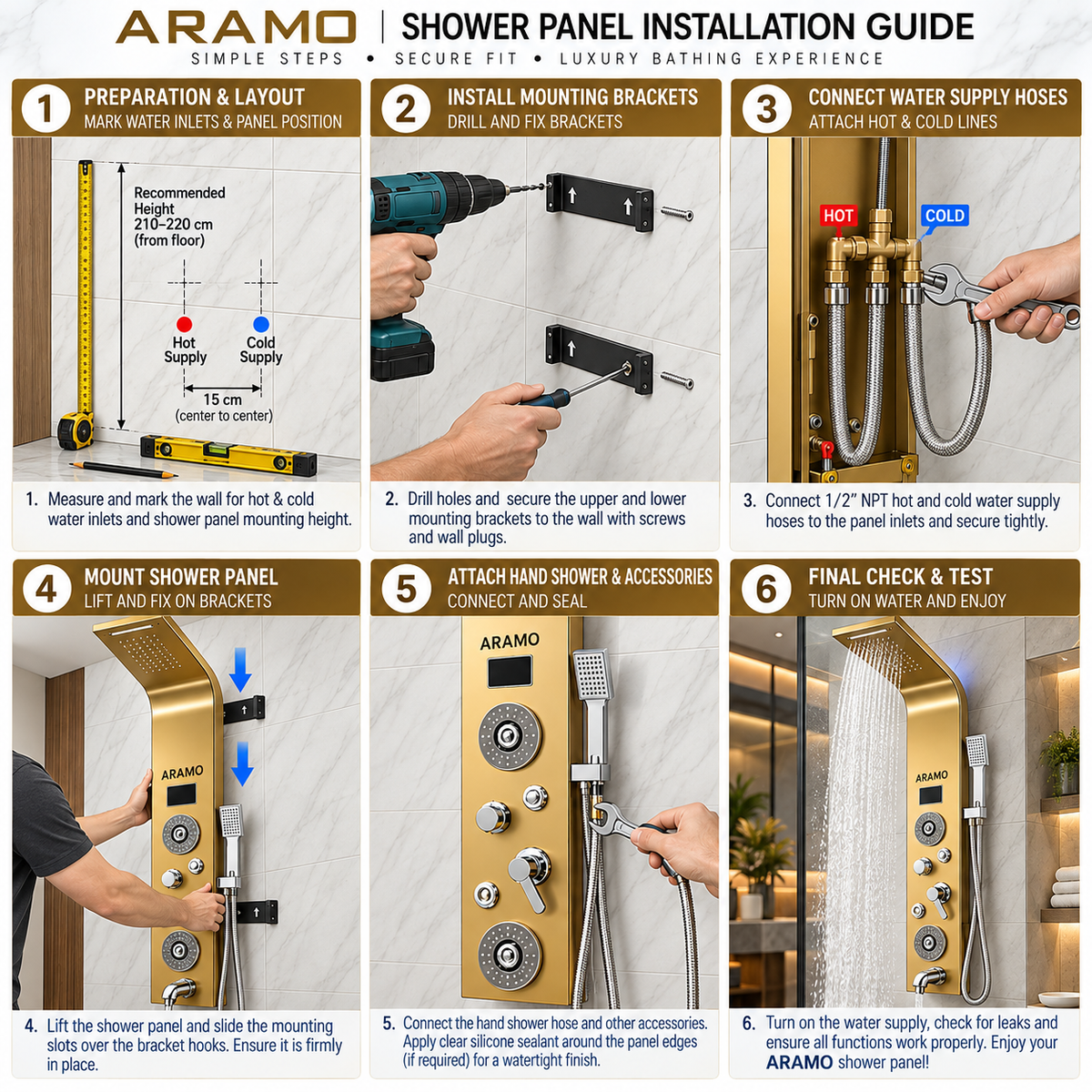 Shower Panel - Flow