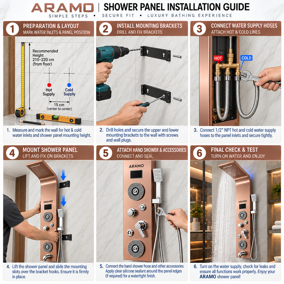 Shower Panel - Flow