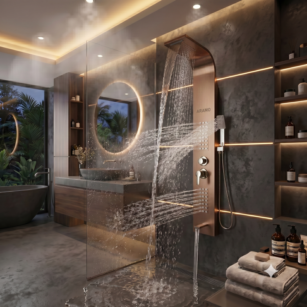 Shower Panel - Wave