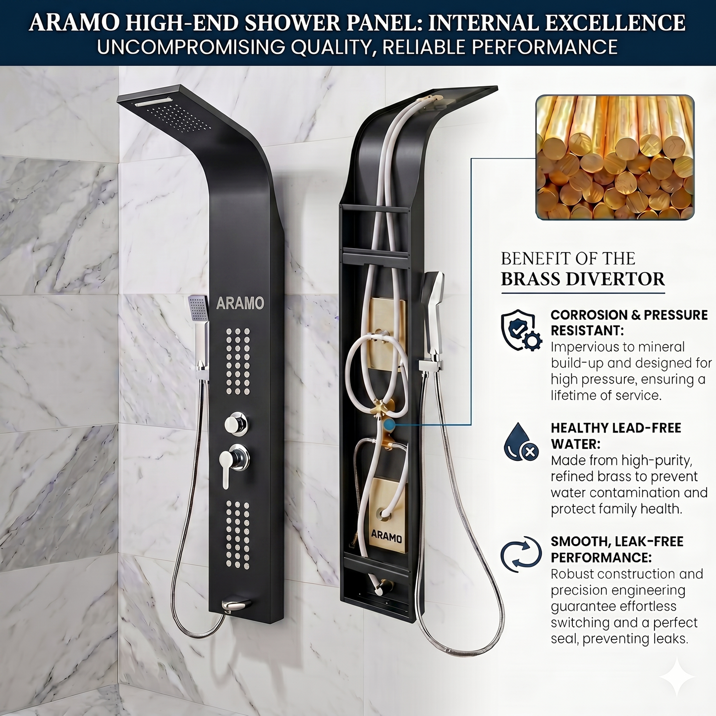 Shower Panel - Wave