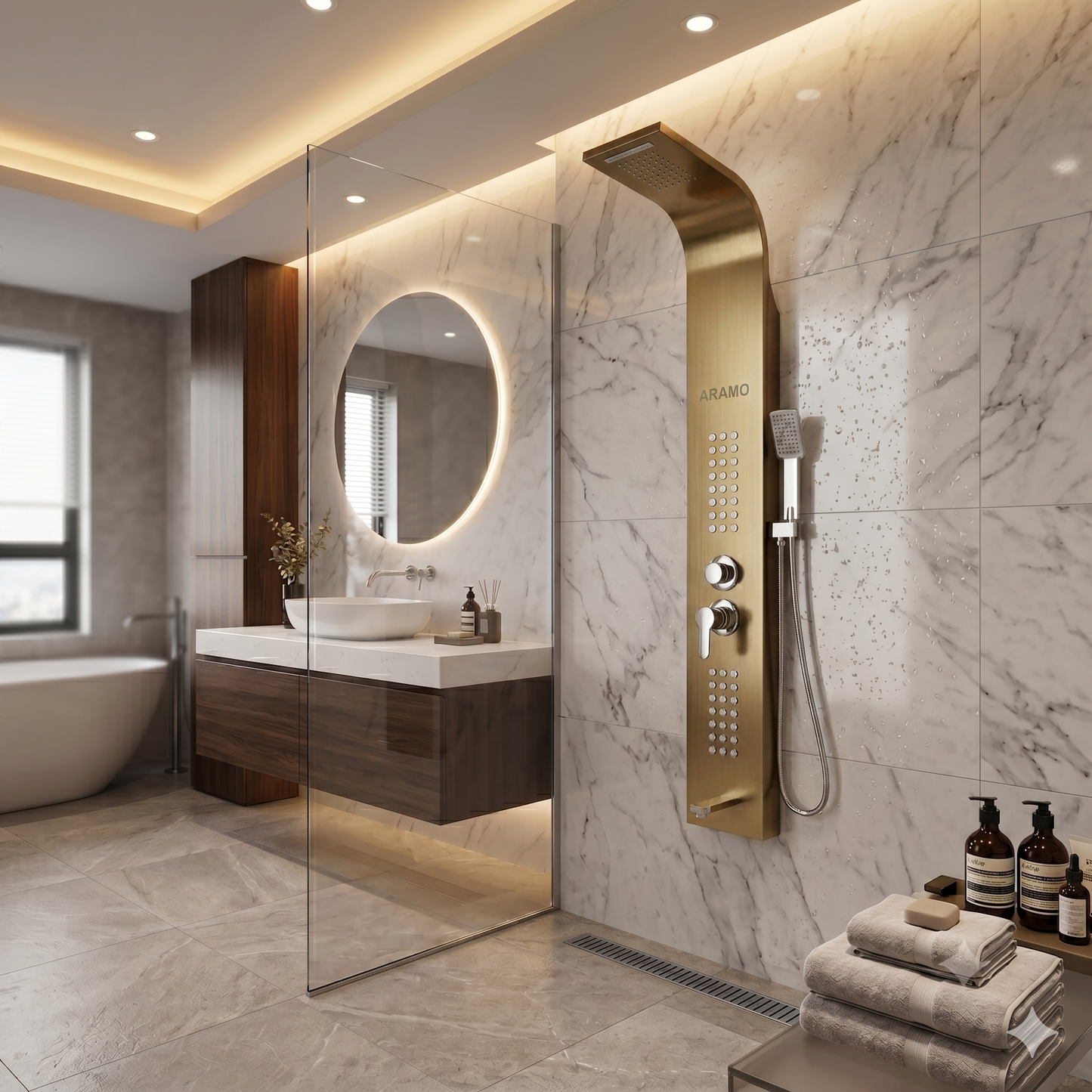 Shower Panel - Wave