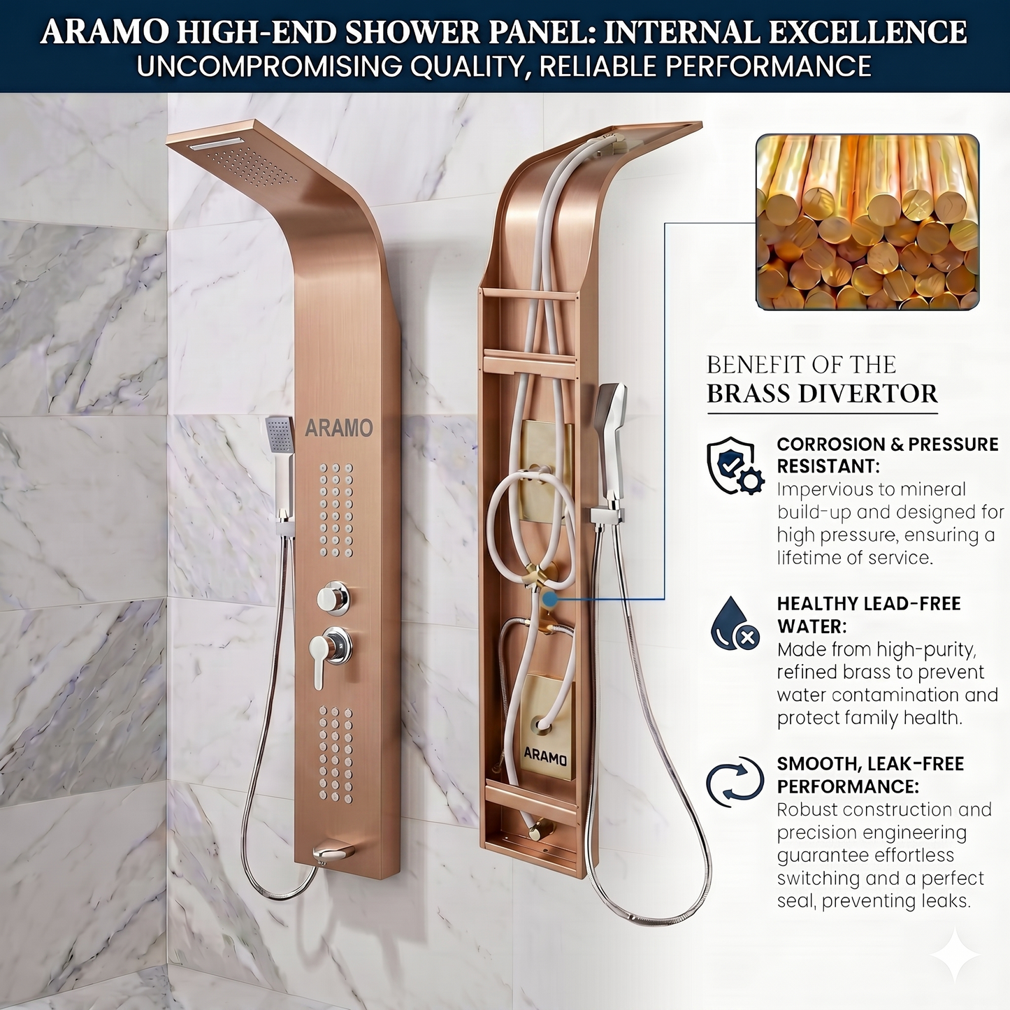 Shower Panel - Wave