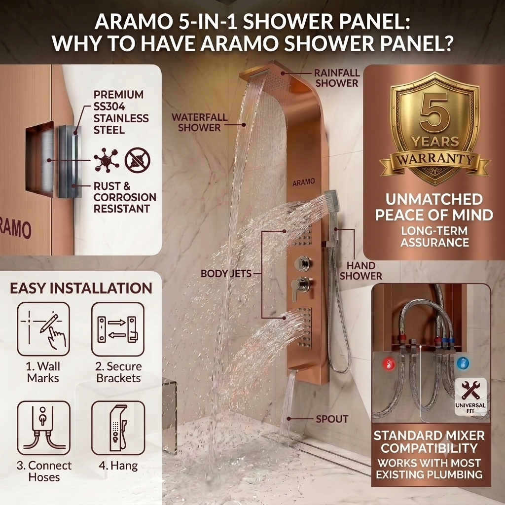 Shower Panel - Wave