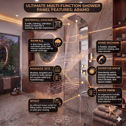 Shower Panel - Wave