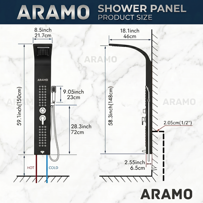 Shower Panel - Wave